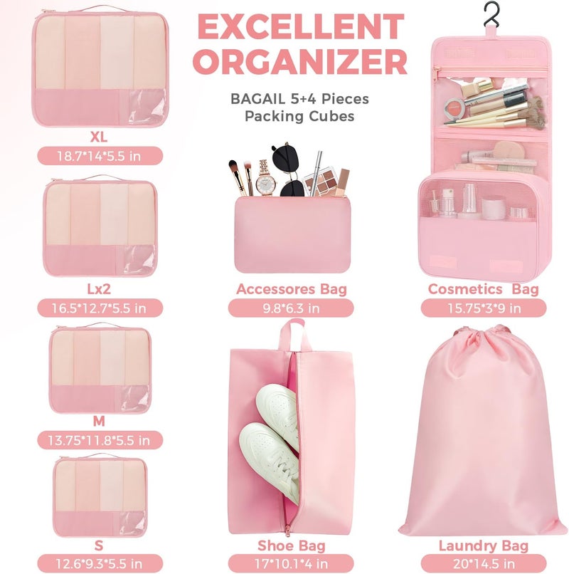 BAGAIL 9 Set Packing Cubes with Packing List Luggage Packing Organizers for Travel Accessories - Image 5